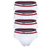 Fila Uomo Mutandine,4er Pacco - Slip,Logo Colorato,Cotone Elasticizzato,Unita
