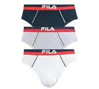 Fila Uomo Mutandine, Multipack - Slip, Logo Colorato, Urban, Cotone Stretch,