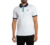 Fila Uomo Polo a righe vintage classica BB1, bianca