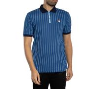 Fila Uomo Polo a righe vintage classica BB1, Blu
