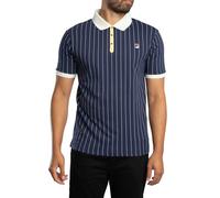 Fila Uomo Polo a righe vintage classica BB1, Blu