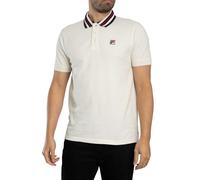 FILA Uomo Polo Basic Achille Heritage Tape, Gardenia, XXL
