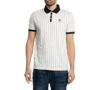 Fila Uomo Polo Classica A Righe Vintage BB1, Gardenia/Black, S