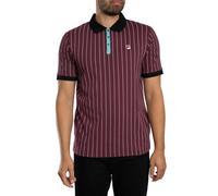 Fila Uomo Polo classica a righe vintage BB1, Rosso