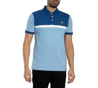 Fila Uomo Polo con pannello a contrasto Mattia, Blu