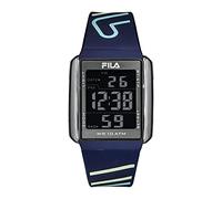 FILA Watch Men - Digital Watches for Men - Digital Watches for Women - Black Watch - Fila Watches for Men - Digital Bracelet Watch - Stopwatch Watch - Square Watch (Blue)