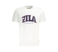 Fila White Cotton Men T-Shirt - L