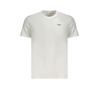 Fila White Cotton Men T-Shirt - S