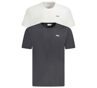 Fila White Cotton Men T-Shirt - S