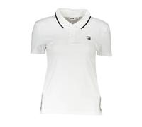 Fila White Cotton Women Polo Shirt - L