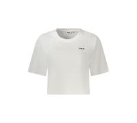 Fila White Cotton Women T-Shirt - L