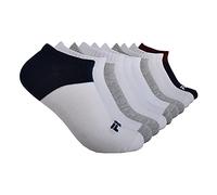 Fila Women's No Show Socks, White Multi Colorblock, One Size