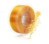 FilaBees Filamento trasparente PETG 1,75 mm, Quick PETG High Toughness 3D Printer Filamento per stampa rapida e ad alta precisione, Odorless, Better Flow, giallo, 1 kg (2,2 lbs)