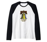 Filadelfia Pennsylvania Liberty Bell Maglia con Maniche Raglan