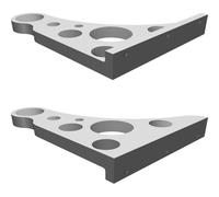 Filament Spool Holder Wall Mount for 3D Printing with Dowel Support System