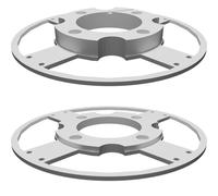 Filament Spool Holder with Magnetic Mount and Zip-Tie Channels for 3D Printing