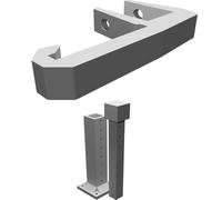 Filament Spool Mount Adjustable for 4mm Aluminum/Box Frame 3D Printers Universal