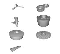 Filament Testing Color Wheel - 24 Slot Rotating Display Tool for 3D Printing