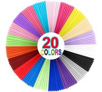 Filamento 3D PLA 20 Colori, 100m, Compatibile Penna 3D MYNT3D SCRIB3D