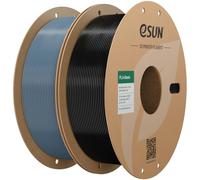 Filamento 3D PLA eSUN, 1.75mm, 2x1kg, colori Grigio Nero, compatibile, high p...