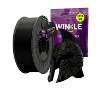 WINKLE Filamento PETG 1.75mm Nero Corvino, Bobina da 1kg, Filamento per Stampante 3D FDM, Precisione Dimensionale +/- 0.05mm, Alta Resistenza Agli Urti e Facile da Stampare