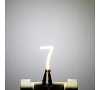 Filamento a LED 0-9 3V, 1 pezzo di forme digitali prefabbricate, usate per luci al neon fai-da-te, decorazioni di compleanno, illuminazione per nomi di matrimoni, stile Edison retrò. (7/6500K)