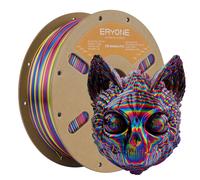 Filamento arcobaleno tricolore in seta ERYONE PLA 1,75 mm +/- 0,03 mm, bobina da 1 kg (2,2 libbre) filamento per stampante 3D Black Blue Purple