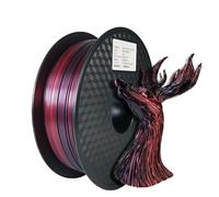 Filamento bicolore PLA seta 1,75 mm 1 kg 500 g 250 g Materiale plastico for stampante 3D Filamento bicolore PLA Nero Rosso Verde Bundle(Black Red-500g)
