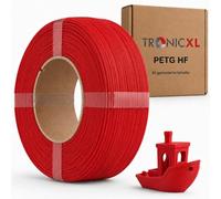 Filamento di ricarica PETG-HF adatto per stampante 3D Bambu Lab compatibile con Bambulab bobina vuota (con tacca) AMS AMS2 P2S, H2D, H2S, X1C, P1S, A1, P1P, A1 mini, rosso