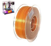Filamento di stampa 3D in seta - Bobina bicolore 1KG | Filamento PLA due colori 1,75mm | Materiale lucido a cambiamento di colore per stampanti | Stampa e ad alta resistenza
