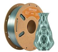 Filamento ERYONE Silk PLA per stampante 3D, 1,75 mm, tolleranza: ± 0,03 mm, 1 kg (2,2 libbre)/bobina, Verde scuro