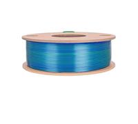 Filamento for stampa 3D in seta bicolore, stampanti - Bobina da 250 g, diametro 1,75 mm(SkyBlue Green Orange)