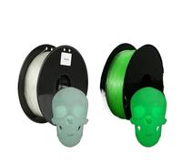 Filamento for stampante 3D ad alta velocità in TPU flessibile da 20 colori, 1,75 mm, 1 kg, arcobaleno, trasparente, in TPU morbido(Glow Green 1kg)