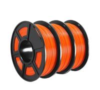 Filamento for stampante 3D PETG, precisione dimensionale non tossica da 3 kg +/- 0,02 mm 3 rotoli di materiale di stampa FDM consumabile Filamento Stampante 3D(3ORANGE)