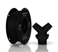 Filamento in polipropilene in fibra di carbonio, 1,75 mm, TINMORRY PP-CF, filamento per stampa 3D, compatibile con stampanti Bambu FDM, peso netto 700 g, 1 bobina, nero opaco