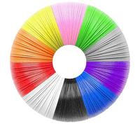 Filamento Penna 3D PCL 1,75 mm, 10 Colori Filamenti Penna 3D, per Penna 3D e Stampante, 50 m