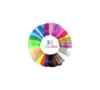 Filamento per penna 3D PLA, 1,75 mm, 32 colori, 5 m, accessorio per penna 3D per bambini, biodegradabile, inodore, filamento PLA 3D per MYNT3D, SCRIB3D, Filapen