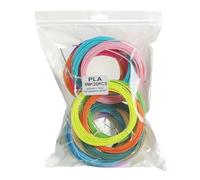 Filamento per penna a colori da 1,75 mm, 20 rotoli di colori assortiti precisi per penne da pittura, ricariche per stampanti