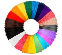 Filamento per penna da stampa 3D PLA 20 colori 10 m ciascuno - Filamento PLA 3D 1,75 mm per PACKGOUT, MYNT3D, DeWang