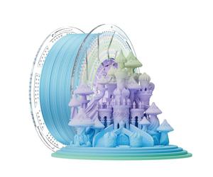 Filamento per stampante 3D Chitu Systems Conjure Matte PLA, 1,75mm Matte Rainbow Gradient 3D Printing Filament 1KG/2.2lb (Y-Matte PLA-Rainbow-1kg)