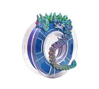 Filamento per stampante 3D, Filamento for stampante 3D PLA in seta multi-tricolore, prodotti di sublimazione for materiali stampa tricolore da 1,75 mm(Fuchsia Blue GR)