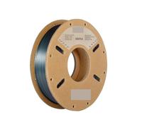 Filamento per stampante 3D, Filamento in seta opaca bicolore/seta tricolore/PLA da 250 G, 1,75 mm ± 0,03 for la stampa 3D(Silk Black Green)