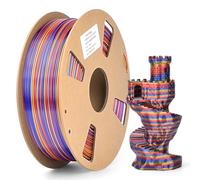Filamento per stampante 3D, in PLA da 1,75 mm, colore rosso e oro, blu, precisione 1 kg ± 0,03 mm, biodegradabile, per modelli artistici e oggetti di scena cosplay