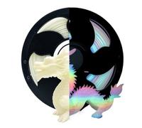 Filamento per stampante 3D, multiplo PLA, 1,75 mm, materiale a incandescenza in-the-Dark, materiali di consumo Luminous Rainbow Printing | 1 kg Spool per modelli 3D ad alta precisione e prototipi