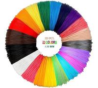 Filamento per stampante 3D,PCL Filament,20 Diversi Colori PCL Filamento Ricariche 1.75 mm,Filament PCL 3D Filament PCL 1.75mm per Penna a Pressione a Bassa Temperatura della Stampante 3D