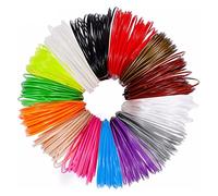 Filamento per stampante 3D PLA trasparente, Filamento PLA for penna 3D da 18 colori da 1,75 mm, ciascuno da 2 m/6,56 piedi, materiale for stampa 3D, ricariche for stampante, modellazione