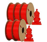 Filamento per Stampanti 3D Stampante 3D con filamento PLA da 1,75 mm, 5/10 rotoli, stampa di materiale plastico for FDM MIX(5Roll Red)
