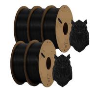 Filamento per Stampanti 3D Stampante 3D con filamento PLA da 1,75 mm, 5/10 rotoli, stampa di materiale plastico for FDM MIX(5Roll Black)