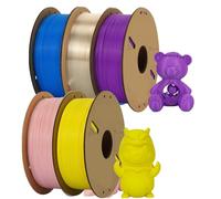 Filamento per Stampanti 3D Stampante 3D con filamento PLA da 1,75 mm, 5/10 rotoli, stampa di materiale plastico for FDM MIX(5Roll MIX Color B)