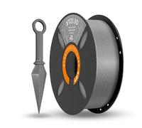 Filamento PETG+ 1,75 mm, filamento PETG+ della stampante 3D, precisione dimensionale +/- 0,02 mm, bobina da 1 kg (2,2 libbre) filamento di stampa 3D per stampante 3D, PETG+ Grigio